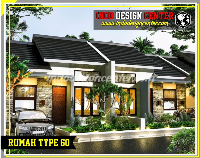 Gambar desain rumah type 60