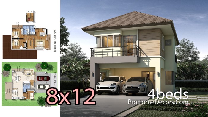 Desain rumah ukuran 8 12