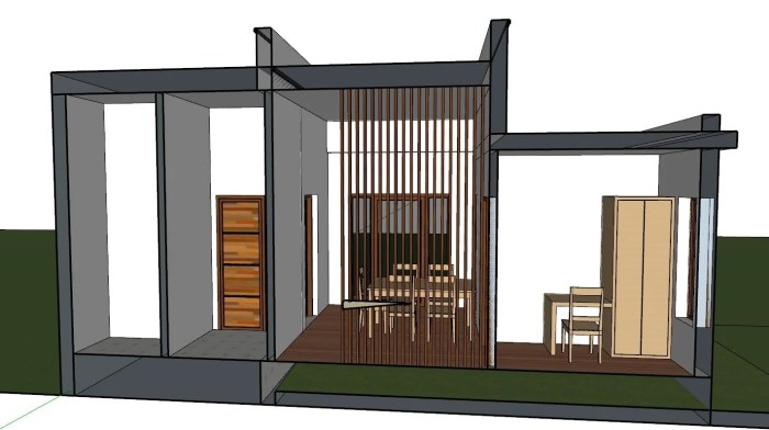 Desain rumah ukuran tanah 10x12