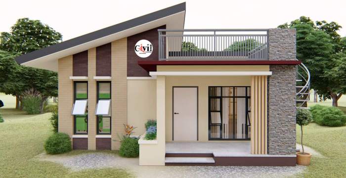 Desain rumah type 80 1 lantai