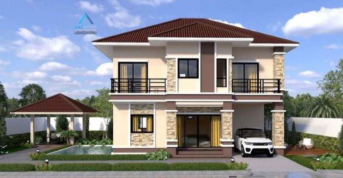 Desain rumah type 27 2 lantai