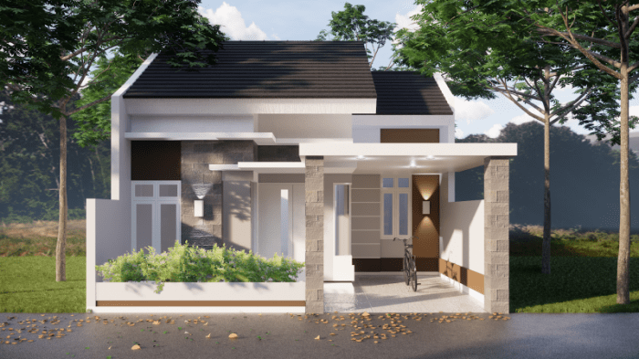 Desain rumah minimalis ukuran 7x12