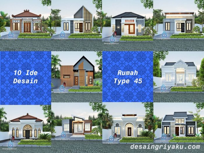 Desain rumah type 45 84