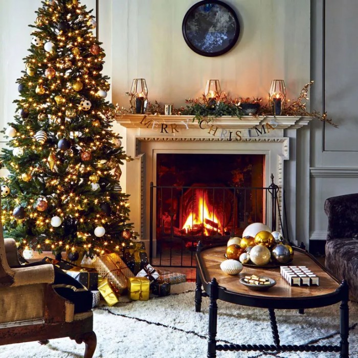 Living decor christmas room ideas decorating tree decoration holiday country decorations traditional beautiful trees design homes fireplace indoor tips our